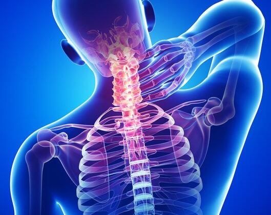 Neck Pain In Blue